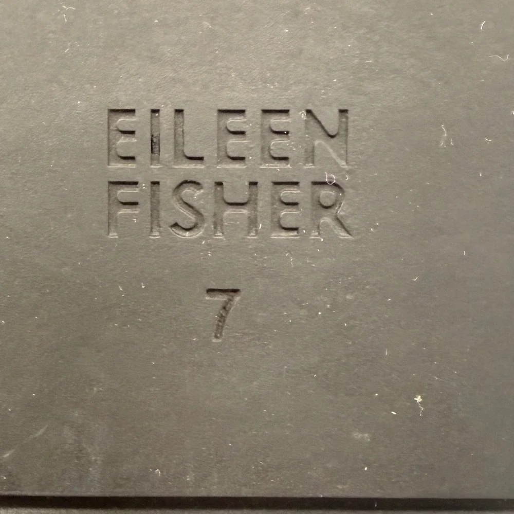 Eileen Fisher Ankle Boots Womens 7 Black Suede Ripple Sole Platform
